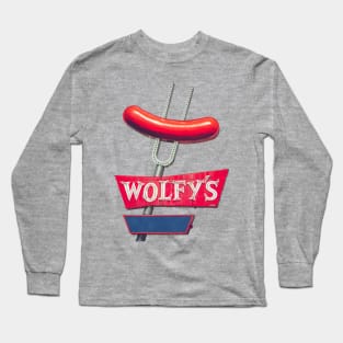 Vintage Wolfy's Neon Long Sleeve T-Shirt